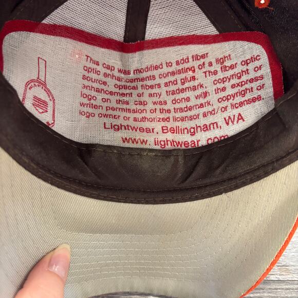 Vintage Logo Athletic NFL Cleveland Browns Orange Brown Mens OS Football Hat Cap - Picture 9 of 9